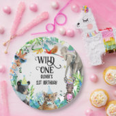 Assiettes En Carton Wil Birthday Safari Animaux (Fête)