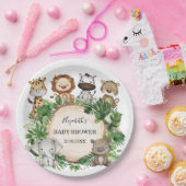 Assiettes En Carton Wild Jungle Safari Animaux 1er anniversaire (Fête)