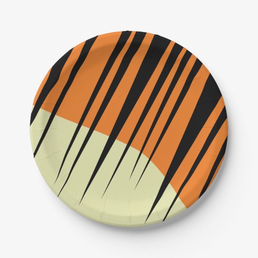 Assiettes En Carton Wild One 1er anniversaire de fête Safari (Devant)