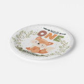 Assiettes En Carton Wild One Baby Fox 1st Birthday Papier Plaque (Angle)