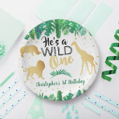 Assiettes En Carton Wild One Boys First Birthday Party