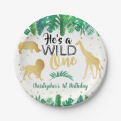 Assiettes En Carton Wild One Boys First Birthday Party (Devant)