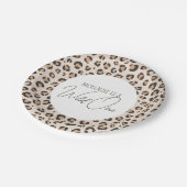 Assiettes En Carton Wild One Empreinte de léopard 1er anniversaire (Angle)