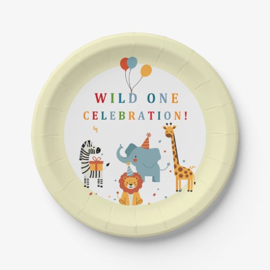 Assiettes En Carton Wild One First Birthday (Devant)