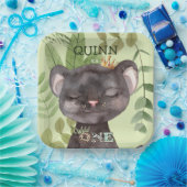 Assiettes En Carton Wild One Jungle Animaux Safari 1er Anniversaire (Fête)