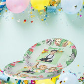 Assiettes En Carton Wild One Jungle Safari Thème 1er anniversaire fête