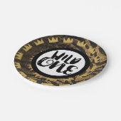 Assiettes En Carton Wild One King of Things Crown 1st Birthday Party (Angle)