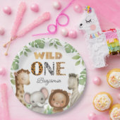 Assiettes En Carton Wild One Safari 1ère fête d'anniversaire (Fête)