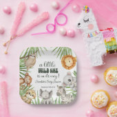 Assiettes En Carton Wild One Safari Animals Boy Baby Shower (Fête)