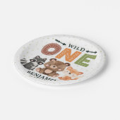 Assiettes En Carton Wild One Woodland 1er Birthday Papier Plaque (Angle)