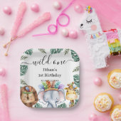 Assiettes En Carton Wild One Woodland Animaux Forêt 1er Anniversaire P (Fête)