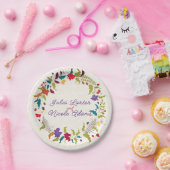 Assiettes En Carton Wild Rose Woods Exotic Flower Garden Mariage (Fête)