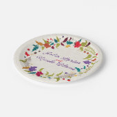 Assiettes En Carton Wild Rose Woods Exotic Flower Garden Mariage (Angle)