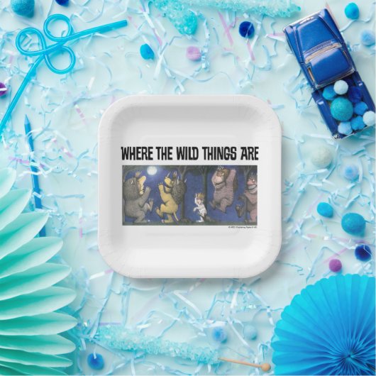 Assiettes En Carton Wild Things and Max Dancing in Moonlight (Fête)