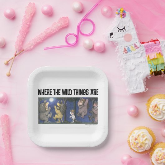 Assiettes En Carton Wild Things and Max Dancing in Moonlight (Fête)