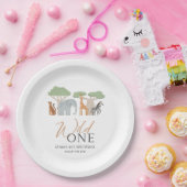 Assiettes En Carton Wild Un 1er Anniversaire Thème Papier Plaques (Fête)