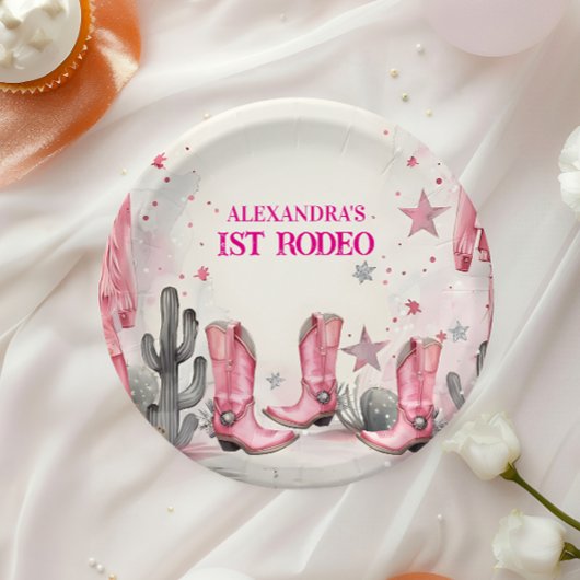 Assiettes En Carton Wild West 1st Rodeo Birthday
