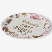 Assiettes En Carton Wild West Cowboy Rodeo fête d'anniversaire (Angle)