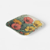 Assiettes En Carton Wildflower Birthday or Shower  (Angulaire)