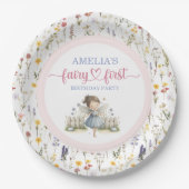 Assiettes En Carton Wildflower Whimsical Fairy First Birthday Party (Devant)