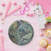 Assiettes En Carton William Morris Acanthus Sage Fleur Floral Botaniqu (Fête)