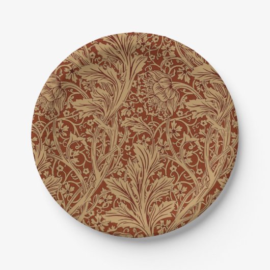 Assiettes En Carton William Morris Arcadia Floral Garden Flower Classi (Devant)
