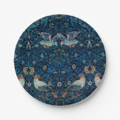 Assiettes En Carton William Morris Blue Birds Tapestry Classic (Devant)