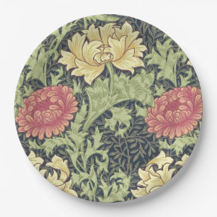 Assiettes En Carton William Morris Chrysanthemum Vintage Floral Art
