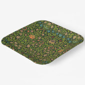 Assiettes En Carton William Morris - Columbine, dark green, (Angulaire)