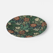 Assiettes En Carton William Morris Compton Floral Art Nouveau Motif (Angle)
