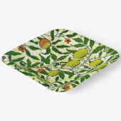 Assiettes En Carton William Morris Fruit exotique, Citron jaune (Angulaire)