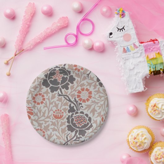 Assiettes En Carton William Morris Grafton Botanic Art Design (Fête)