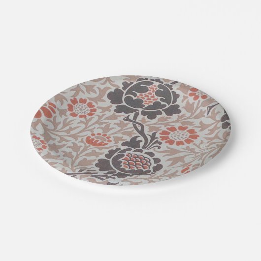 Assiettes En Carton William Morris Grafton Botanic Art Design (Angle)