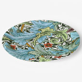 Assiettes En Carton William Morris - Granville, motif populaire, (Angle)