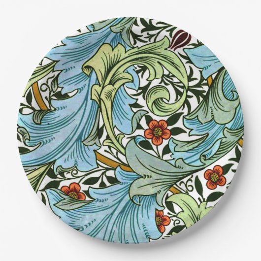 Assiettes En Carton William Morris - Granville, motif populaire, (Devant)