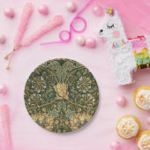 Assiettes En Carton William Morris Honeysuckle Vert Floral (Fête)