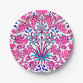 Assiettes En Carton William Morris Hyacinth Imprimer, rose Fuchsia (Devant)