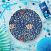 Assiettes En Carton William Morris Medway Floral bleu (Fête)