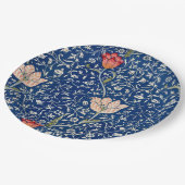 Assiettes En Carton William Morris Medway Floral bleu (Angle)