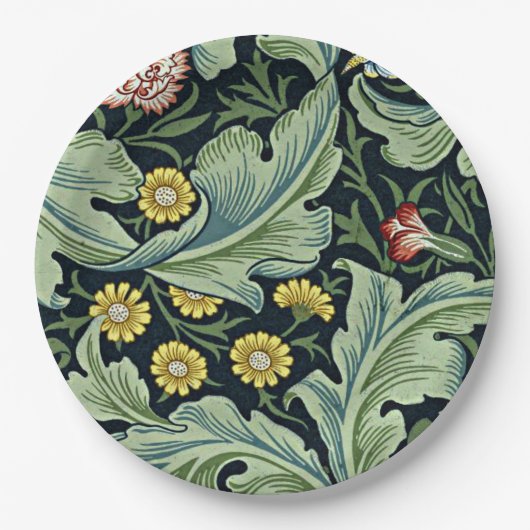 Assiettes En Carton William Morris motif, Leicester (Devant)