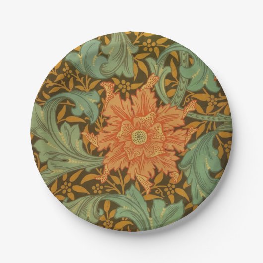 Assiettes En Carton William Morris Motif monumental Art nouveau (Devant)