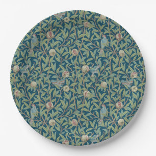 Assiettes En Carton William Morris "Oiseau et Grenade" 