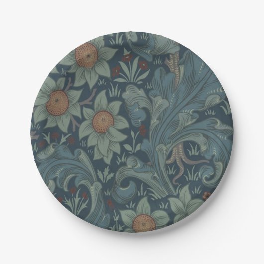 Assiettes En Carton William Morris Orchard Art Motif (Devant)