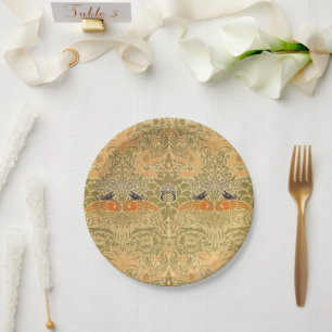 Assiettes En Carton William Morris Peacock & Dragon Arts & Artisanat