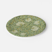 Assiettes En Carton William Morris Pimpernel Fond d'écran bleu Floral (Angle)