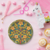 Assiettes En Carton William Morris Rose Wreath : Arts et Métiers class (Fête)