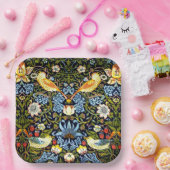 Assiettes En Carton William Morris, Strawberry Thief, (Fête)