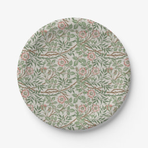 Assiettes En Carton William Morris Sweetbrie Floral Art Nouveau