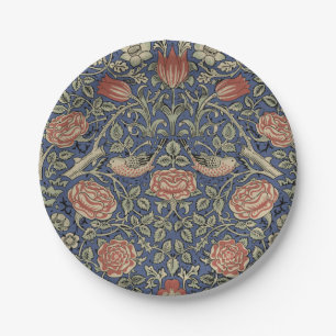 Assiettes En Carton William Morris Tudor Fond d'écran Rose