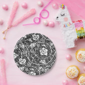 Assiettes En Carton William Morris Vin de raisin noir blanc (Fête)